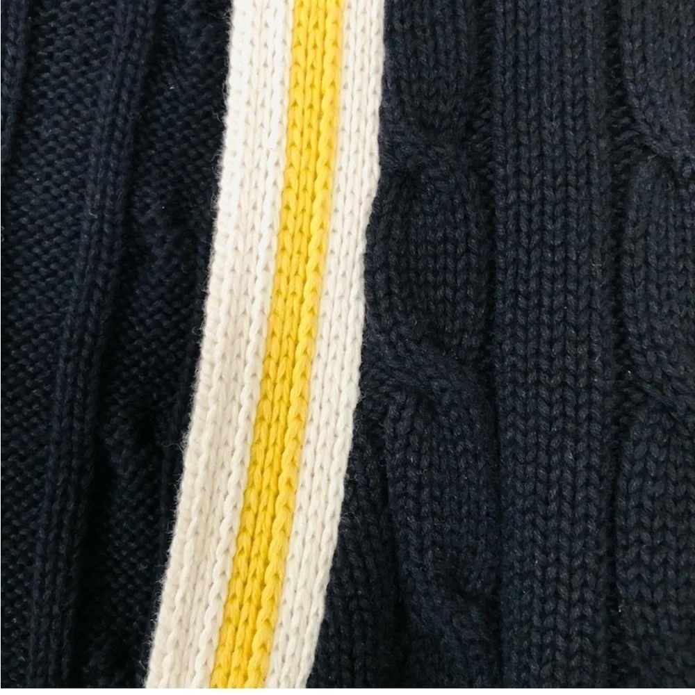 Ralph Lauren Sport Cardigan cable knit 100% cotton size XS Beige - Picture 3 of 5